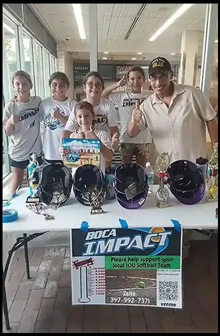 Children Book Author & Veteran David Haave promoting girls Softball Boca Raton Florida -- David Haave